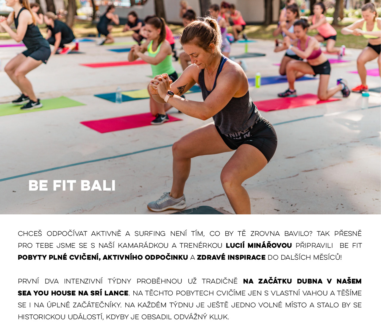 Vydej se s námi na BE FIT pobyt na Bali.