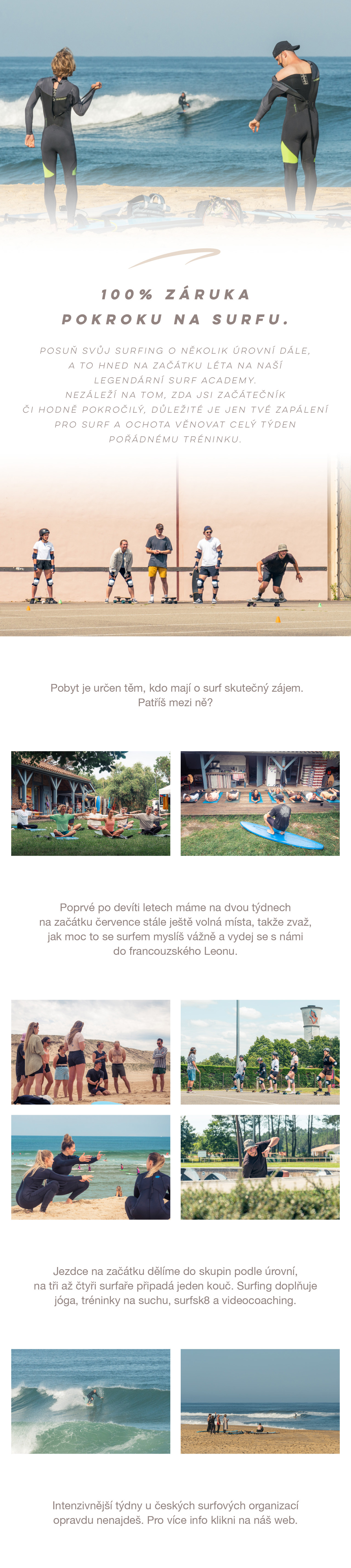 Dokaž, že surfing bereš vážně, a to už na červencové Surf academy.