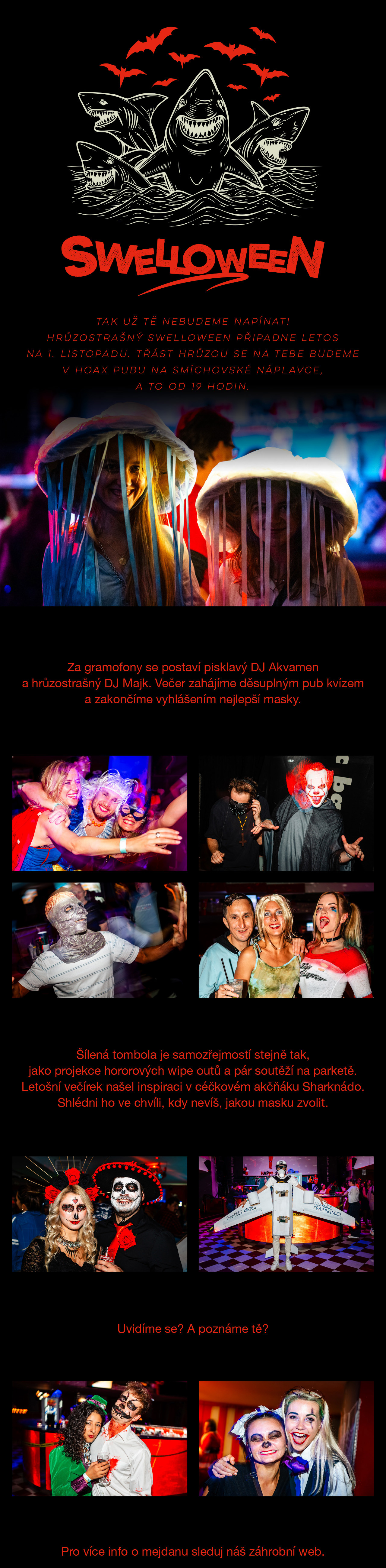 Legendární Swelloween tě vystraší už 1. listopadu v klubu Hoax.