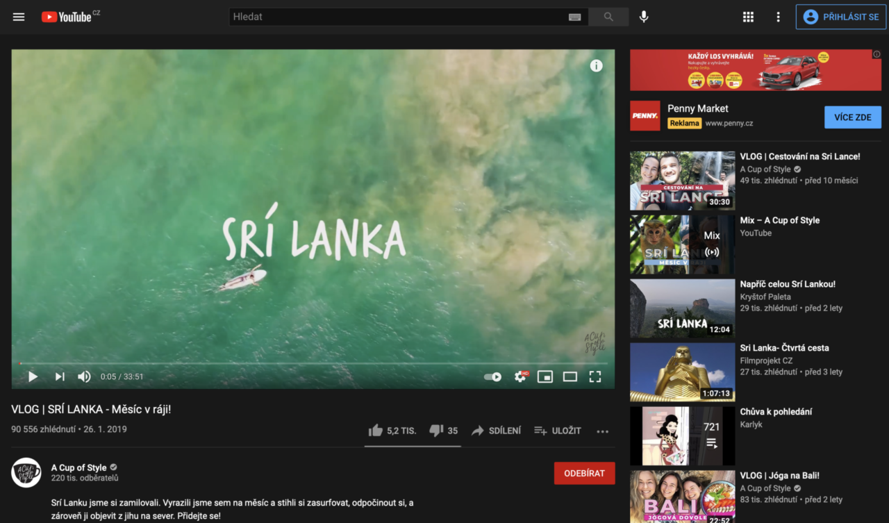 A cup of style vlog surf dovolená Sri Lanka